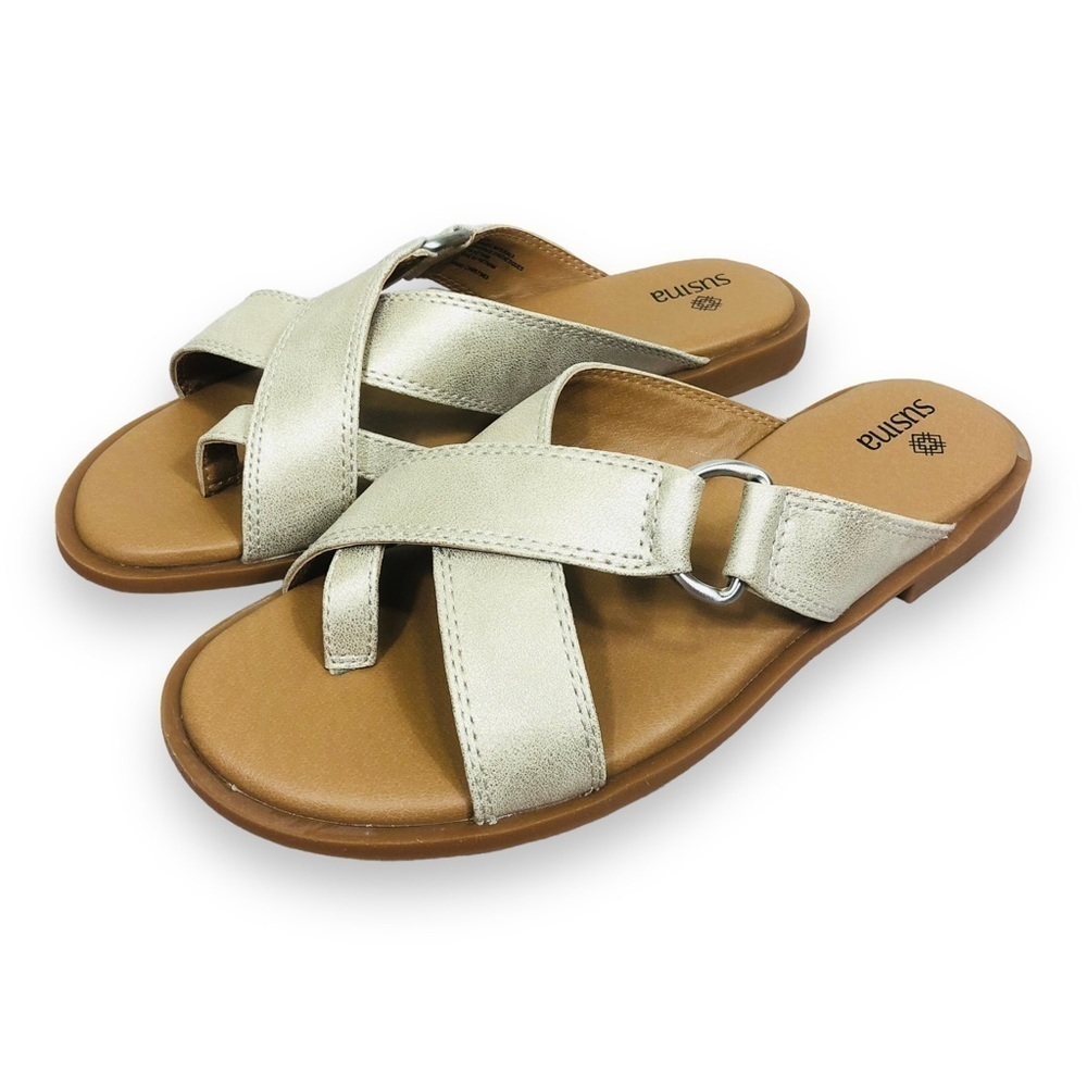SUSINA Metallic Sandals - Picture 2 of 9